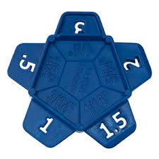 Penta Tile Spacer – Multi-Size (1/64" to 1/8")