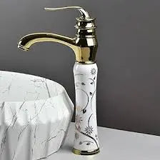 Tall Brass Basin Mixer - Gold BuyonBudget