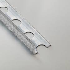 ALUMINIUM ROUND EDGE  (BRUSHED SILVER )