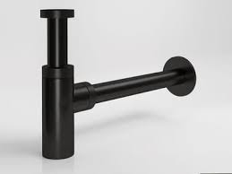 Brass Bottle Trap - Black Matt (03312bb-t40)