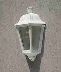 Medium Half Wall Light - White
