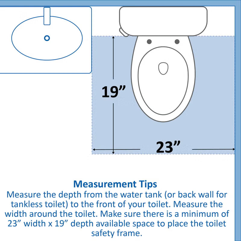 Vaunn Medical Deluxe Toilet Safety Frame