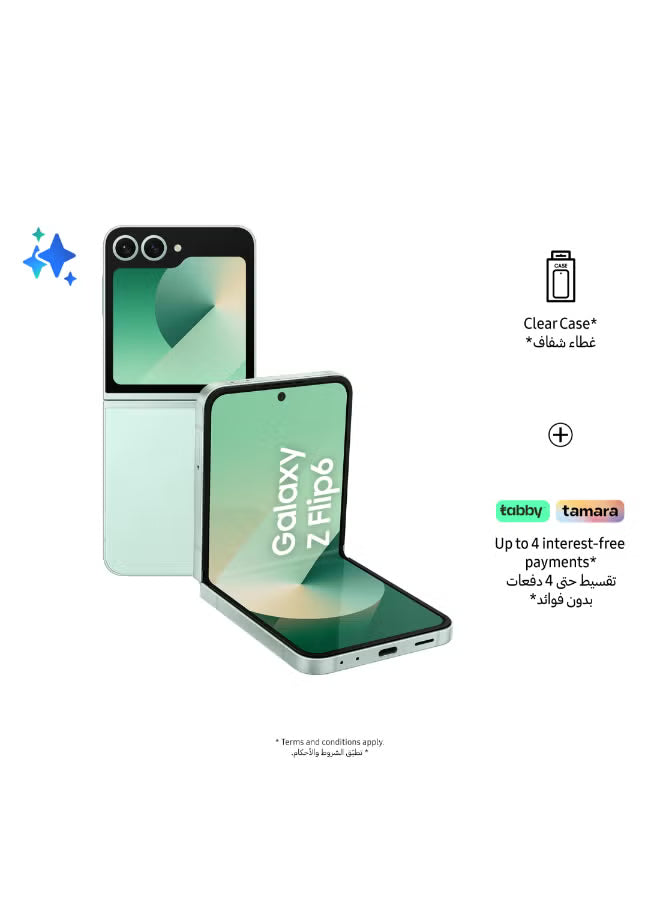 Galaxy Z Flip 6 Single SIM + eSIM Mint 12GB RAM 256GB 5G - Middle East Version