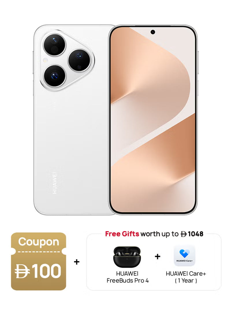 Pura 80 Dual SIM 4G Frosted White 12GB RAM 256GB + FOC - Middle East Version