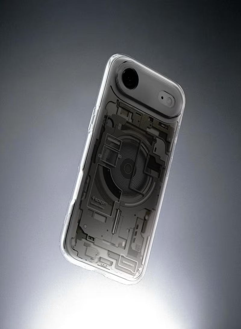 Ultra Hybrid MagFit iPhone 17 Air Case Cover with MagSafe (2025) - Zero One Natural Titanium