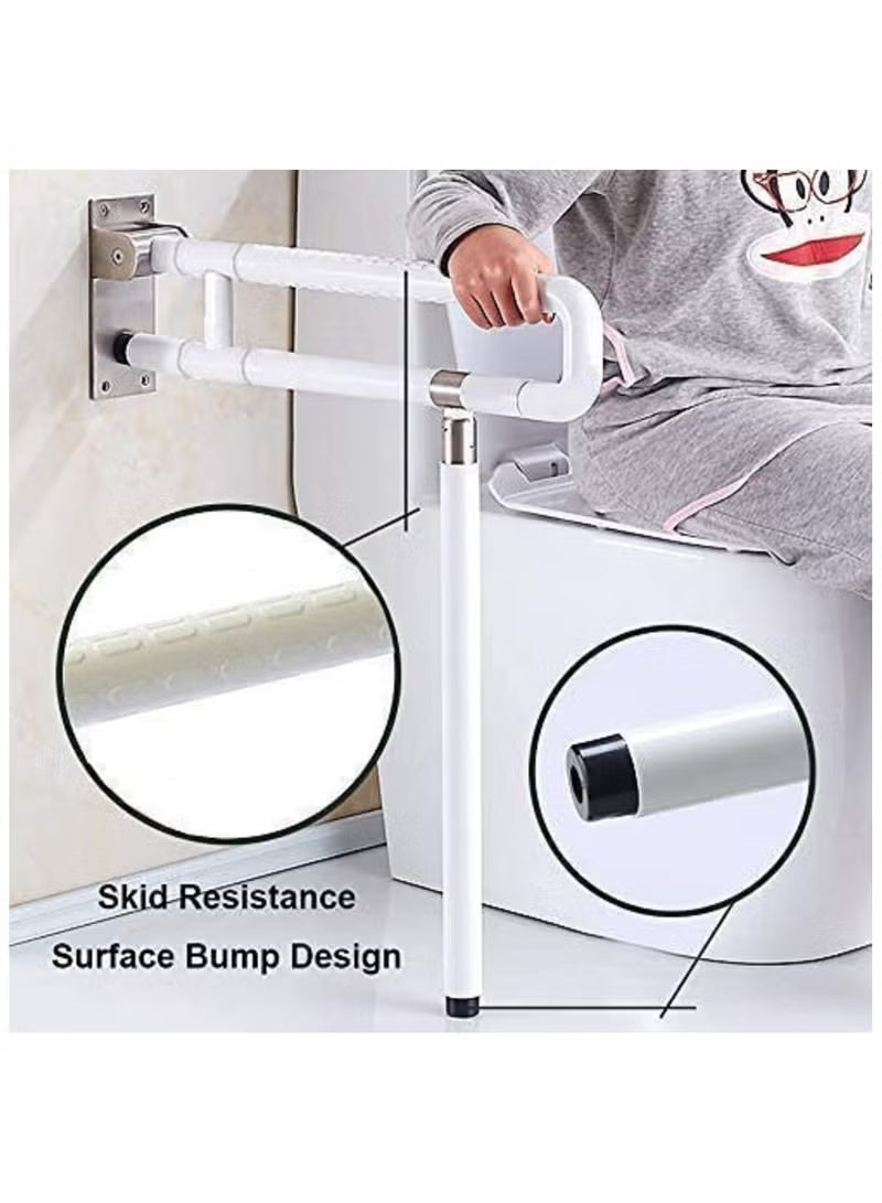 Foldable Drop Down Toilet Grab Bar