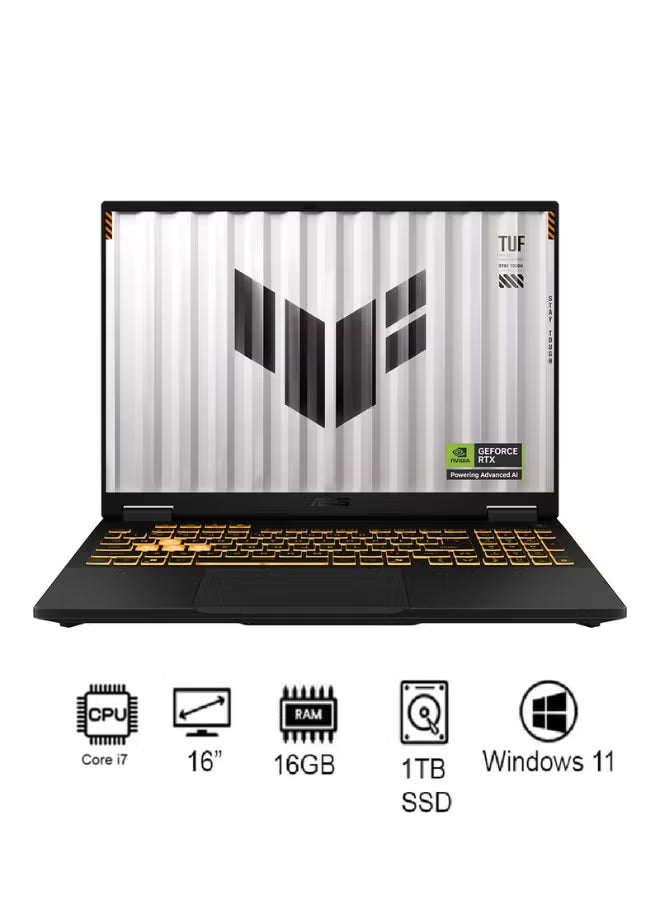 ASUS TUF F16 Gaming 2025 Laptop Core i7-14650HX 16GB DDR5 1TB SSD RTX 5060