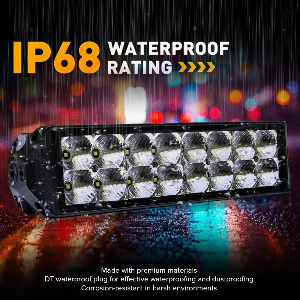 Toby’s 7-Inch 40W Dual-Row Spot/Flood LED Light Bar – IP68 Waterproof