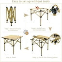 Toby’s Camping Table – 50 × 53.5 × 51 cm Portable Outdoor Folding Table