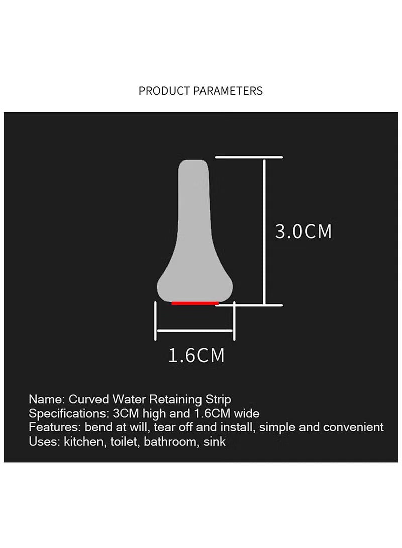 1M Flexible Shower Threshold Water Dam