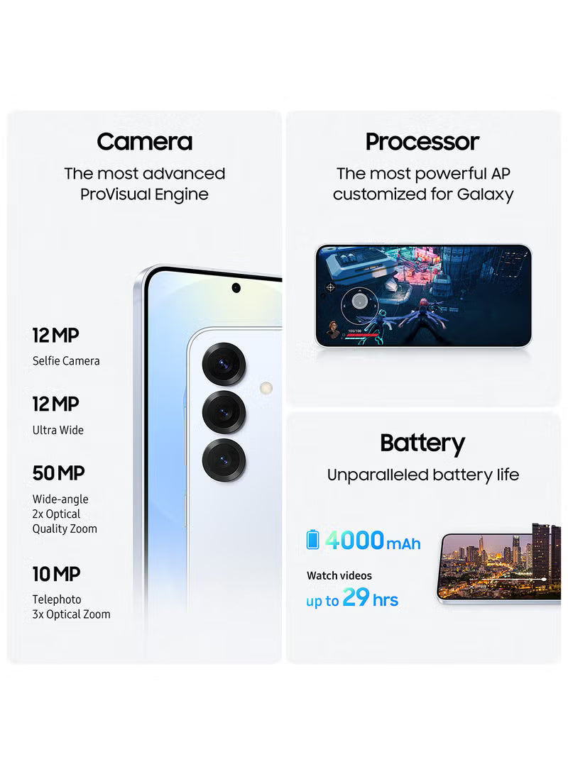 Galaxy S25 Plus AI Dual SIM Icyblue 12GB RAM 256GB 5G - Middle East Version