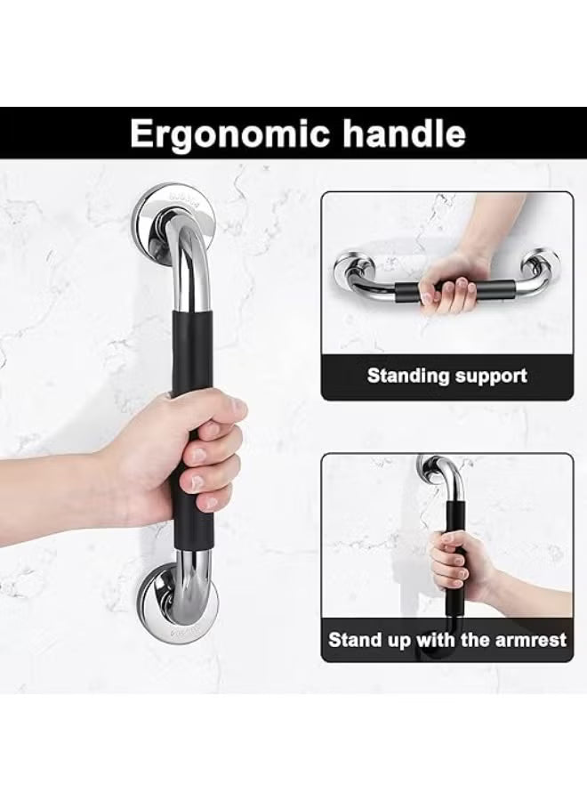 Stainless Steel Bathroom Grab Bars (2 Pcs)