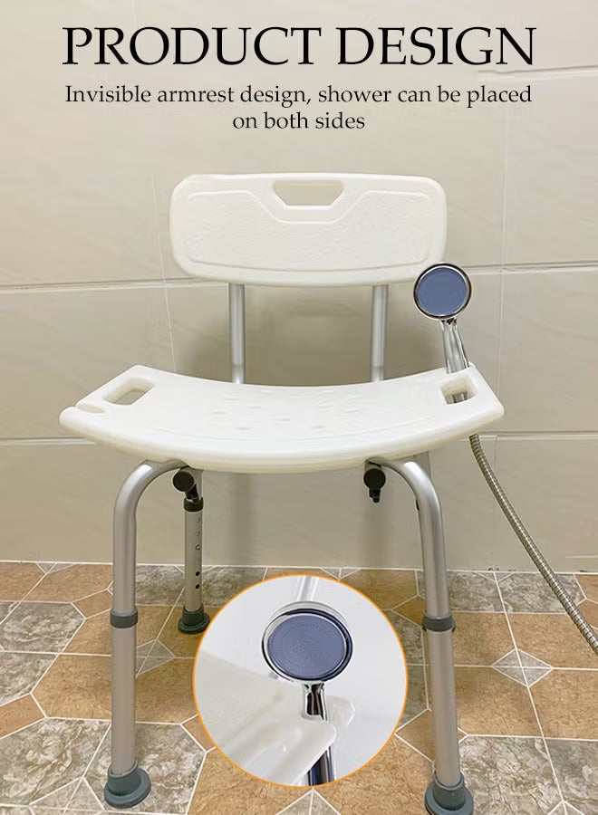 Shower Chair with Backrest