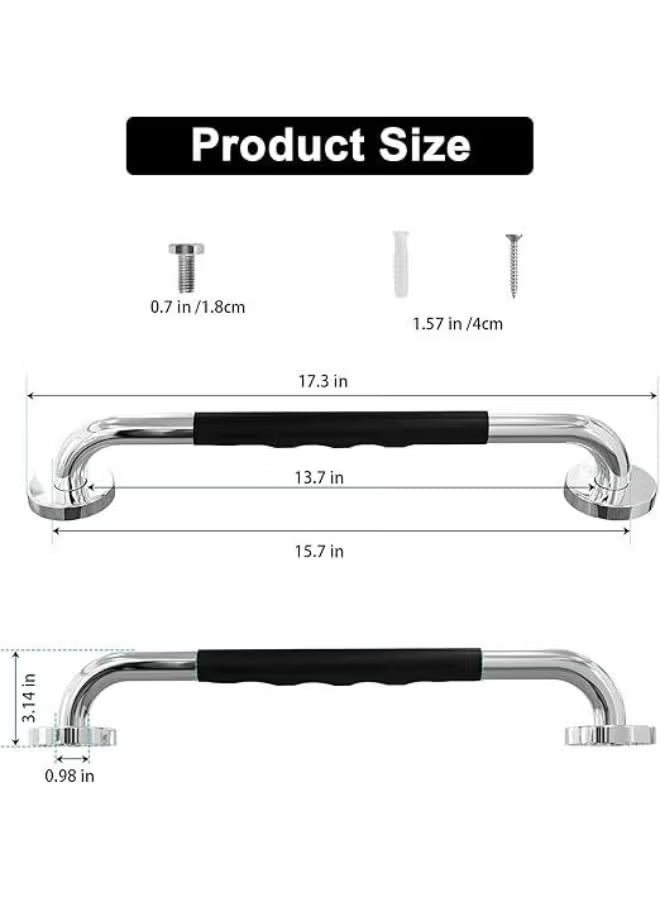 Stainless Steel Bathroom Grab Bars (2 Pcs)