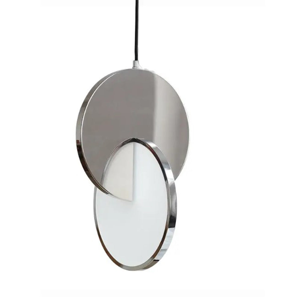 Led Eclipse Hanging Light White T Metal