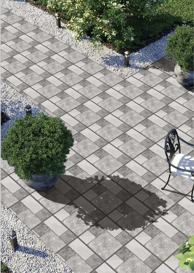 Grey Stone Block Outdoor Tile 2301 400×400×16mm