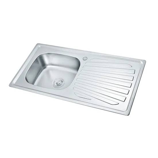 AISI 304 Stainless Steel Kitchen Sink 860 × 500 mm