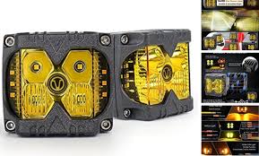 4inch 40W LED Side Shooter Yellow Lens