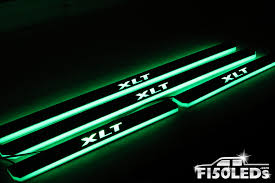 Led Moving Door Scuff Plates Led Car Door Sill Plate Light Landcruiser