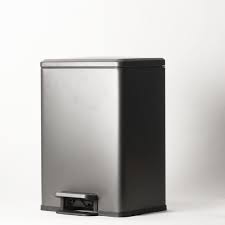 Dustbin Metal Pedal Type Dark Grey