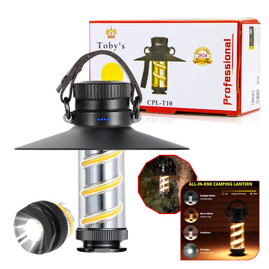 CPL-T10 Toby’s 1000LM Rechargeable LED Camping Lantern – Portable IPX5 Waterproof Flashlight
