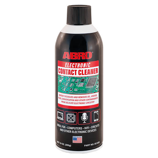 ABRO Electronic Contact Cleaner with Red Extension Tube (10 oz / 283 g) Large – EC-833
