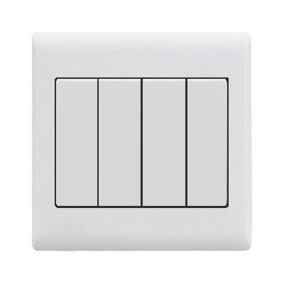 FE256 V5-008 Ivory 4 Gang 2 Way Switch