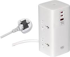 HAC-1005 Tower Extension 2500W with 15W Wireless Charging & 70W USB