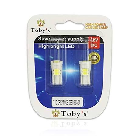 Toby T10 Ceramic 5630 6SMD LED Automotive Bulb