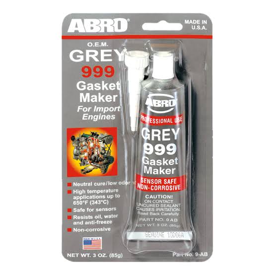 ABRO Gray Silicone Gasket Maker (Model: 9-AB, 3 oz)