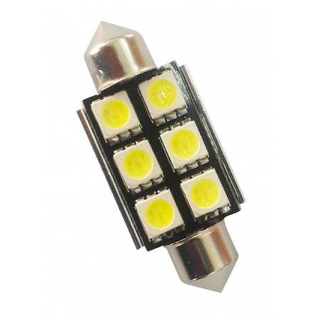 T11 CANBUS 6SMD 39MM LED Car Bulb – 10 Sets per Pack