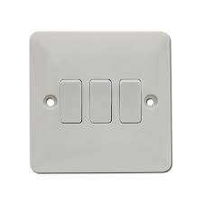 R083 MODI Bakelite MD-HWD5003 10A 3 Gang 2 Way Plate Switch Electrical Wall Switch