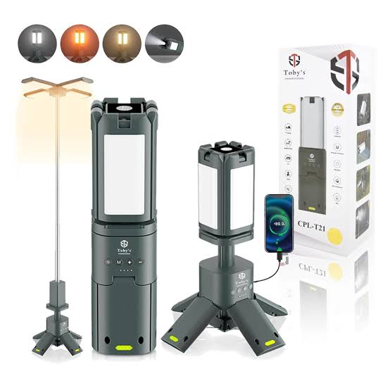 CPL-T21 Toby’s Telescopic Rechargeable Camping Lantern – 14000mAh, RGB/SOS Light, Magnetic Base, IPX5 Waterproof