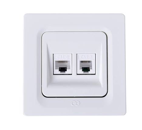 FE323 V1 Ivory V1-022 Tel + Data Socket