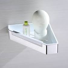 Stainless Steel Shower Shelf with Built-In Wiper