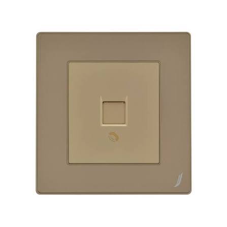 FE242 V5 Champagne Gold V5-019 Telephone Socket