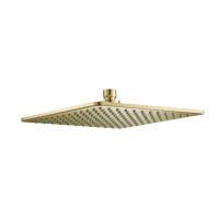 Brass Shower Head – 25×25 cm (Soft Brass Finish)