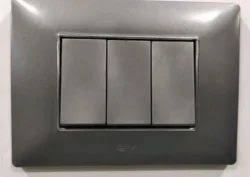 R418 V6 Gray V6-008 4 Gang 2 Way Plate Switch – Modular Quad Wall Switch