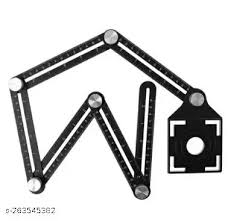 Six-Fold Angle Measuring Ruler – Adjustable Template Tool