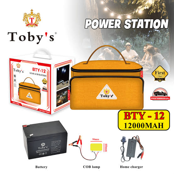 Toby's 12000 mAh Rechargeable Battery BTY 12