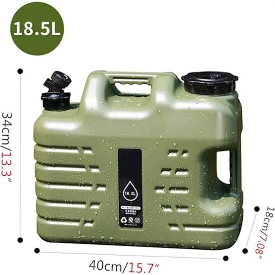 Toby’s 18.5L Camping Water Container with Spigot – Large Portable Water Jerry Can
