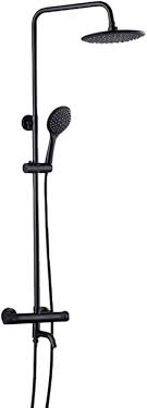 Matte Black Brass Shower Set