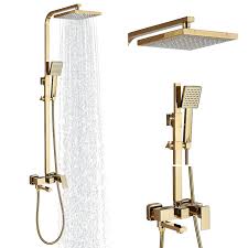Brushed Gold Shower Set