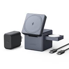 Anker Compact 3 IN 1 Cube With Magsafe (Y1811HA1) - Black
