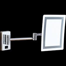 Square Magnifying with LED Light Mirror Chrome