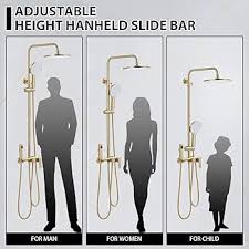 Brushed Gold Shower Set