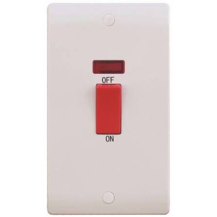 FE418 V7 White V7-043 45A Switch with Neon