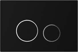 Geberit Sigma20 Actuator Plate For Dual Flush – Black & Bright Chrome-plated