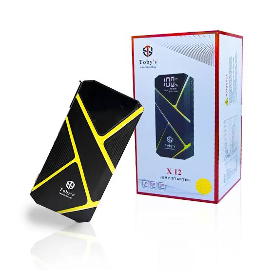 TOBY’S X12 (ST) Multifunctional Car Jump Starter – 12000mAh, 44.4Wh, 12V Emergency Charger & Power Bank