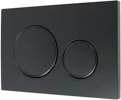 Geberit Sigma20 Actuator Plate For Dual Flush – Black & Bright Chrome-plated